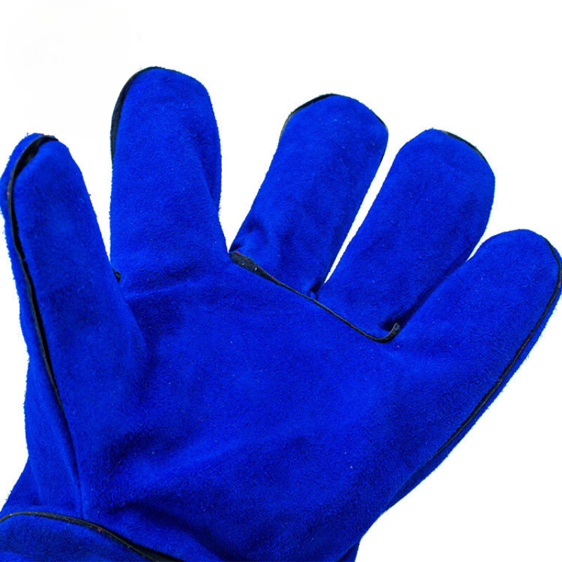 Karvės odos aukšta temperatūra ugniai atsparios dilimui suvirinimo pirštinės Suvirinimas Darbo apsauga Travail Treniruotės Sodo pirštinės