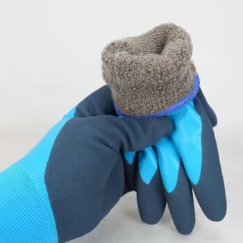 Γάντια εργασίας για PU Palm Coating Safety Protective Glove Nitrile Professional Safety Suppliers Thickened And Warm