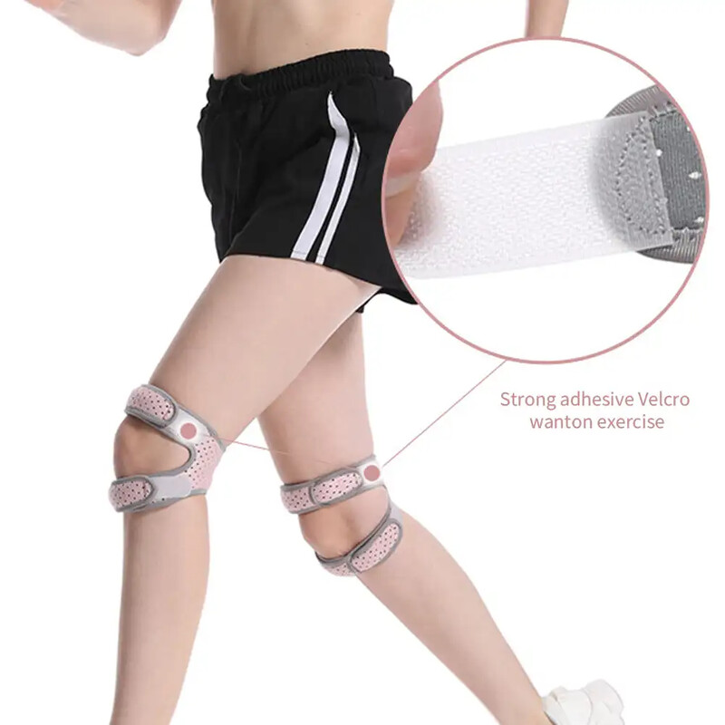 1PC Genunchier sport reglabil Genunchi rotulian dublu Curea de susținere a tendonului Brace Pad Protector Curea de înfășurare pentru genunchi deschis