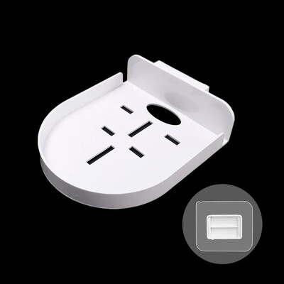 1/2 бр. Самозалепваща се скоба за стенен монтаж на охранителна камера Непробиваем акрилен държач за камера за наблюдение Рафт за бебефони