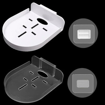 1/2 бр. Самозалепваща се скоба за стенен монтаж на охранителна камера Непробиваем акрилен държач за камера за наблюдение Рафт за бебефони