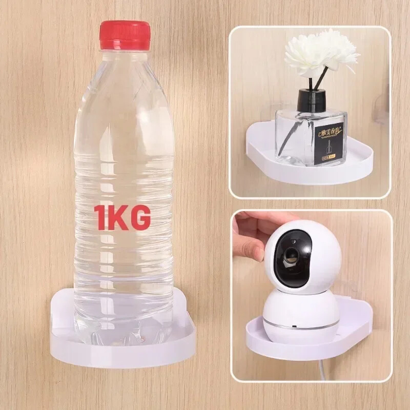 1/2 бр. Самозалепваща се скоба за стенен монтаж на охранителна камера Непробиваем акрилен държач за камера за наблюдение Рафт за бебефони