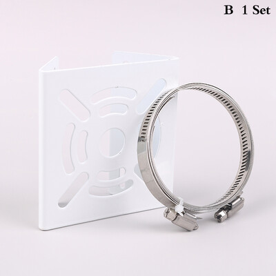 Gatvės apšvietimo stulpo laikiklis Mažas universalus jungties stulpelis, laikiklis stebėjimo laikiklis Vaizdo kameros galinis stovas geležinė lanko plokštė