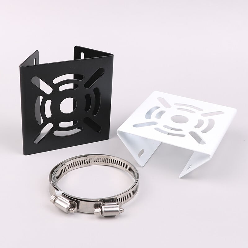 Gatvės apšvietimo stulpo laikiklis Mažas universalus jungties stulpelis, laikiklis stebėjimo laikiklis Vaizdo kameros galinis stovas geležinė lanko plokštė