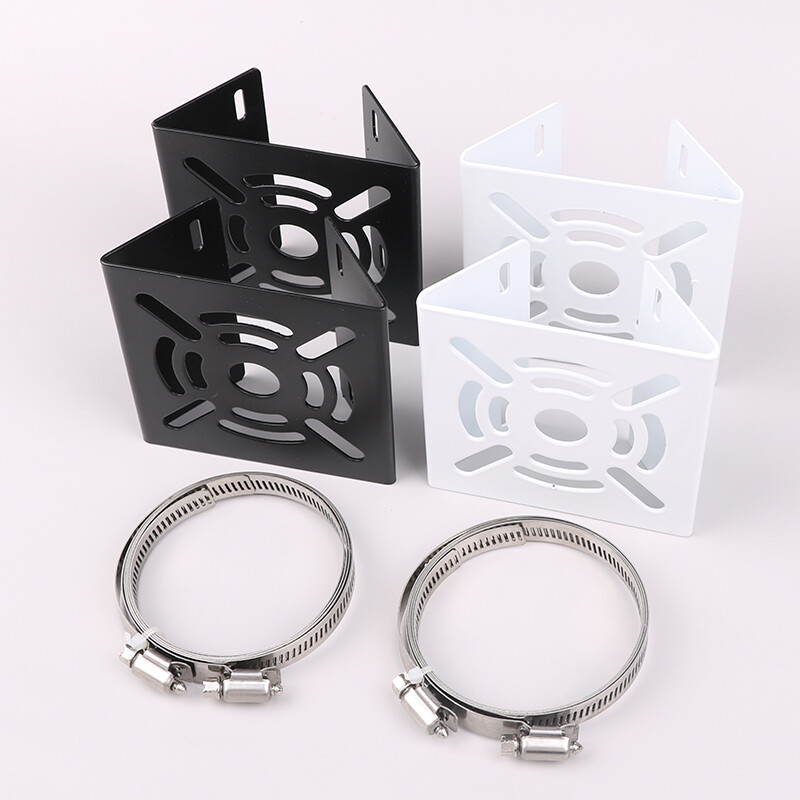 Gatvės apšvietimo stulpo laikiklis Mažas universalus jungties stulpelis, laikiklis stebėjimo laikiklis Vaizdo kameros galinis stovas geležinė lanko plokštė