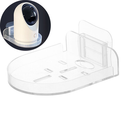 Безпробивна стойка за охранителна камера за наблюдение Нова безследена монтирана на стена скоба Домашно самозалепващо се устройство за фиксиране без пробиване 1 бр.