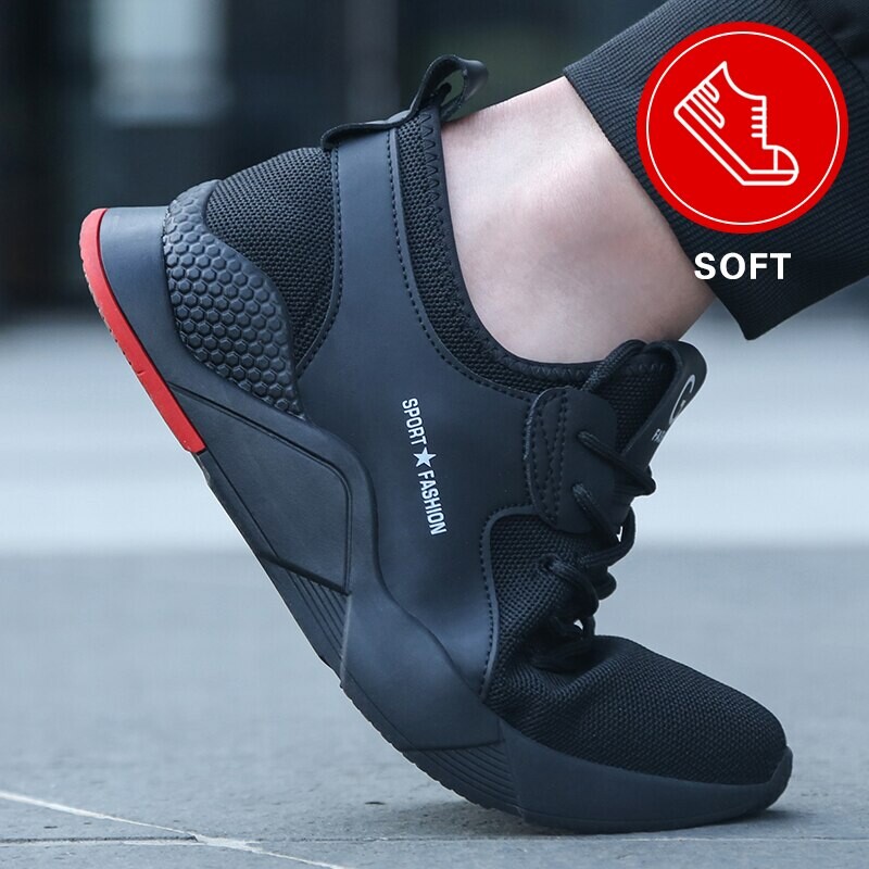 Pantofi de siguranță pentru muncă cu vârf de oțel Bărbați, femei, pantofi de muncă, respirabili, ușoare, indestructibile, pantofi de siguranță pentru bărbați