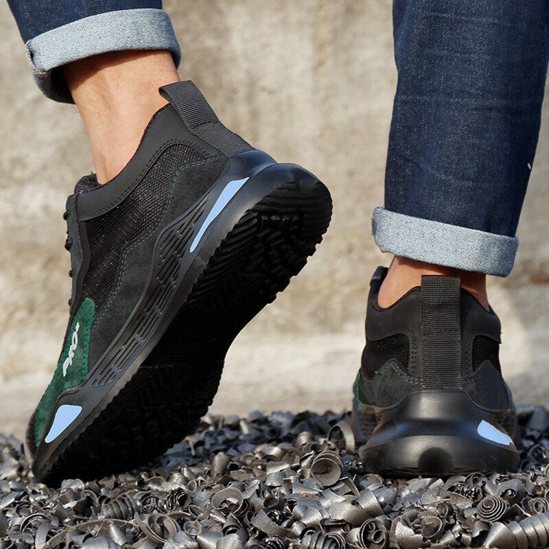 Модни спортни обувки Работни ботуши Устойчиви на пробиване предпазни обувки Мъжки обувки със стоманени пръсти Защитни защитни обувки Неразрушими