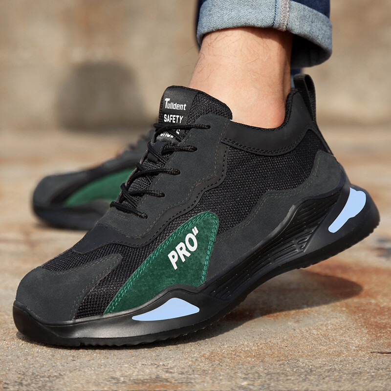 Модни спортни обувки Работни ботуши Устойчиви на пробиване предпазни обувки Мъжки обувки със стоманени пръсти Защитни защитни обувки Неразрушими