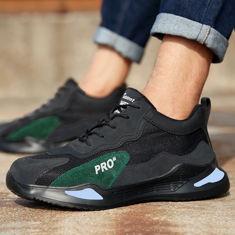 Модни спортни обувки Работни ботуши Устойчиви на пробиване предпазни обувки Мъжки обувки със стоманени пръсти Защитни защитни обувки Неразрушими