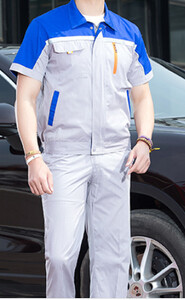 Suvised töövormid Naised Meeste lühikeste varrukatega hingavad kombinesoonid õhukesed töökoja Autoremondimees Elektrik Mehaanik Suures suuruses