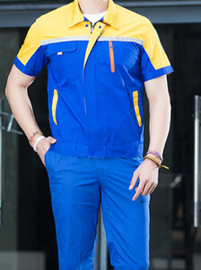 Suvised töövormid Naised Meeste lühikeste varrukatega hingavad kombinesoonid õhukesed töökoja Autoremondimees Elektrik Mehaanik Suures suuruses