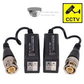 1 poros susuktas siųstuvas HD AHD CVI TVI Video Balun UTP 1080p 5MP 8MP 4K BNC į RJ45 keitiklis, skirtas CCTV kamerai