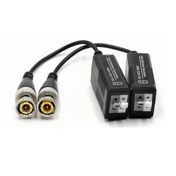 1 Pair Twisted Transmitter HD AHD CVI TVI Video Balun UTP 1080p 5MP 8MP 4K BNC to RJ45 Converter για κάμερα CCTV