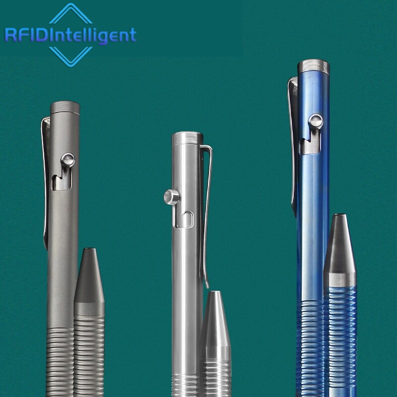 Nešiojamas titano varžto veiksmo tušinukas savigynos rašymo įrankis, skirtas biuro dovanoms lauke