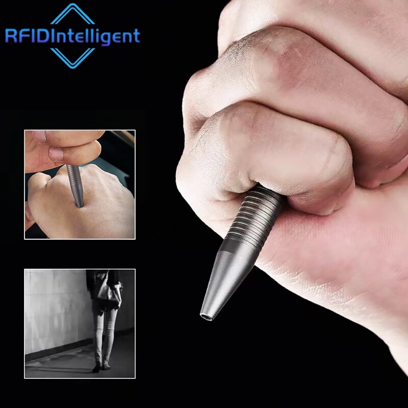 Nešiojamas titano varžto veiksmo tušinukas savigynos rašymo įrankis, skirtas biuro dovanoms lauke