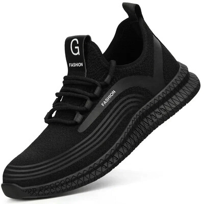 Fashion Air Mesh Pantofi de lucru cu vârf de oțel Pantofi de lucru respirabili Femei Bărbați Pantofi de siguranță Cizme de siguranță ușoare rezistente la perforare