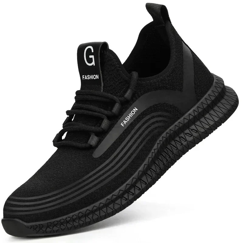 Fashion Air Mesh Pantofi de lucru cu vârf de oțel Pantofi de lucru respirabili Femei Bărbați Pantofi de siguranță Cizme de siguranță ușoare rezistente la perforare