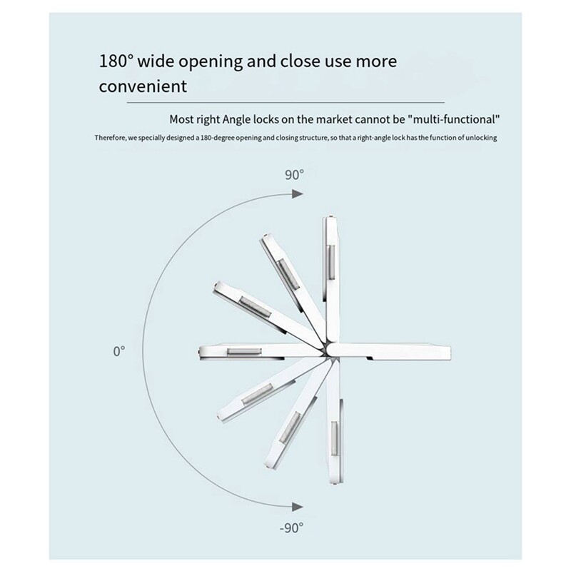 Atvilktņu slēdzenes aizsardzība Ledusskapja slēdzenes skapja slēdzene taisnā leņķī plakne Divējāda lietojuma bērnu drošības slēdzene 1 komplekts