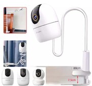 Imou kameras galvai darbvirsmas klipsim Dzelzs kronšteins Regulējams balts šūpulis Baby TP2 TA3 TA2 tīmekļa kamerai, gultai bez sitieniem