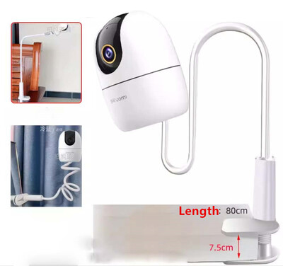 Imou kameras galvai darbvirsmas klipsim Dzelzs kronšteins Regulējams balts šūpulis Baby TP2 TA3 TA2 tīmekļa kamerai, gultai bez sitieniem