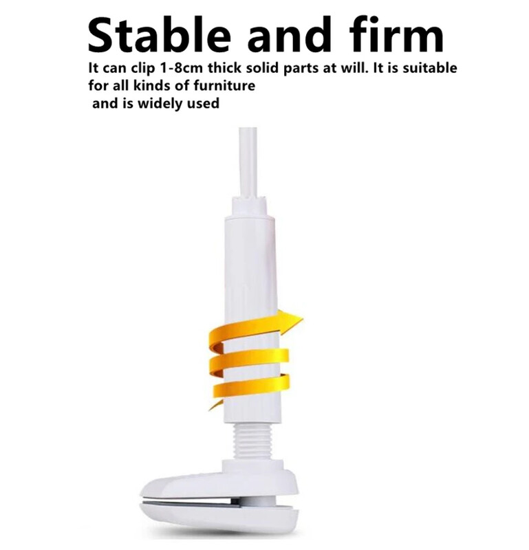 Imou kameras galvai darbvirsmas klipsim Dzelzs kronšteins Regulējams balts šūpulis Baby TP2 TA3 TA2 tīmekļa kamerai, gultai bez sitieniem