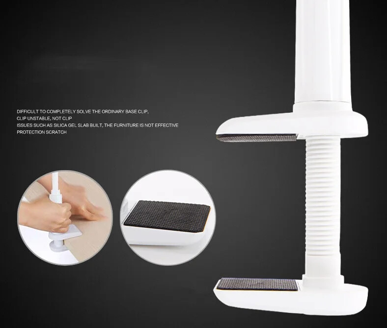 Imou kameras galvai darbvirsmas klipsim Dzelzs kronšteins Regulējams balts šūpulis Baby TP2 TA3 TA2 tīmekļa kamerai, gultai bez sitieniem