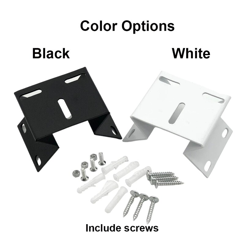 Черно бяла метална CCTV камера за видеонаблюдение Монтажна скоба Вертикална стена Ъгъл Прав ъгъл Плоча Поддържащ държач Кран