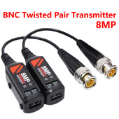 1 pāri AHD/CVI/TVI 8MP 4K savīti BNC Balun pasīvie raiduztvērēji UTP Balun BNC Cat5 CCTV UTP video
