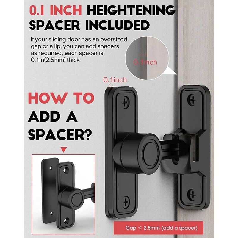 Didelės apkrovos vartų skląsčiai 90 laipsnių dešiniojo kampo tvarto durų užraktas, apsaugantis nuo vagystės, stumdomų durų užrakto skląstis sodui