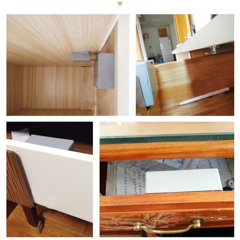 Încuietoare invizibilă fără găurire a dulapului – Încuietoare electronică inteligentă cu senzor pentru dulapuri și dulapuri