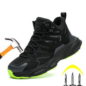 Uued töökaitsejalatsid Torkevastased kaitsejalatsid Meeste hävimatud tööjalatsid Meeste saapad Mugavad hingavad turvasaapad