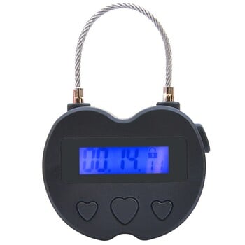 Smart Time Lock LCD Display Time Lock Πολυλειτουργικός ηλεκτρονικός χρονοδιακόπτης ταξιδιού, αδιάβροχο επαναφορτιζόμενο προσωρινό λουκέτο με χρονοδιακόπτη USB