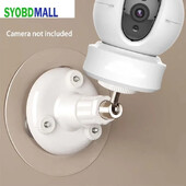 Baltas 1 vnt sieninis pakeliamas, neperforuojamas lipnus tipo fotoaparato atrama, skirta Xiaomi EZVIZ 360 TP-Link stebėjimo laikikliui viduje