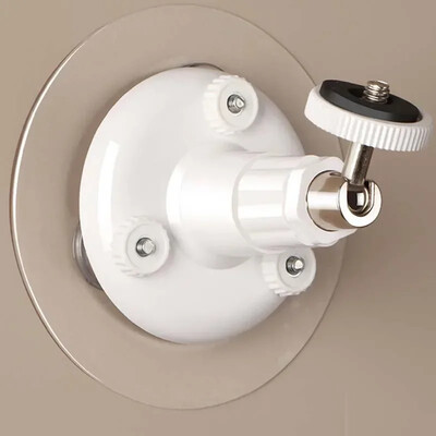 Baltas 1 vnt sieninis pakeliamas, neperforuojamas lipnus tipo fotoaparato atrama, skirta Xiaomi EZVIZ 360 TP-Link stebėjimo laikikliui viduje