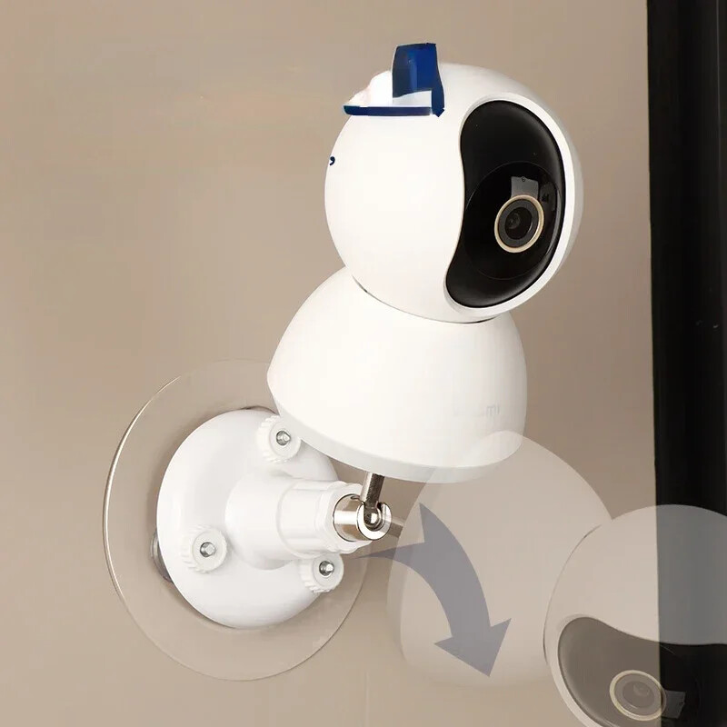 Бяла 1PCS монтирана на стена повдигаща се непробивна лепилна поддръжка за камера за Xiaomi EZVIZ 360 TP-Link скоба за наблюдение на закрито