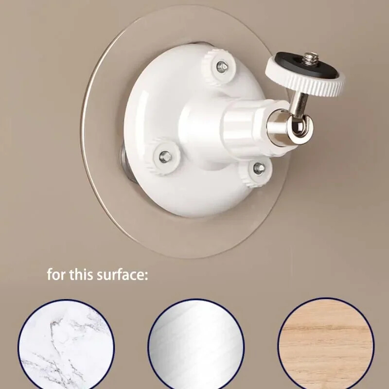 Бяла 1PCS монтирана на стена повдигаща се непробивна лепилна поддръжка за камера за Xiaomi EZVIZ 360 TP-Link скоба за наблюдение на закрито