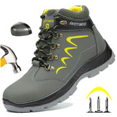 Meeste töökaitsejalatsid torkevastased töötossud hävimatud ehituslikud turvasaapad Meeste matkasaapad Turvajalatsid