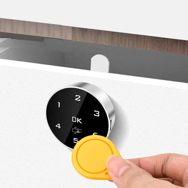 Pieskāriena tastatūras digitālā parole RFID IC kartes korpusa atvilktnes slēdzene