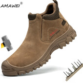 Zaštitne radne čizme otporne na probijanje, prozračne, sigurnosne cipele protiv uboda, muške cipele s čeličnim prstima, muške građevinske radne cipele, muške tenisice