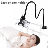 Универсален държач за мобилен телефон, преносим, гъвкав, регулируем на 360 градуса щипка, мързелив държач, домашно легло, монтажна скоба за настолен компютър Поддръжка