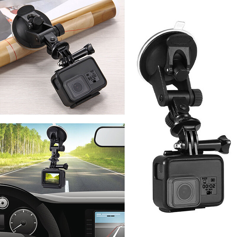 Action Camera Mini Piesūcekņu turētājs Auto Vējstikla Kameras Turētāja Adapteris 360 grādu rotācija Gopro piederumi Gopro 10