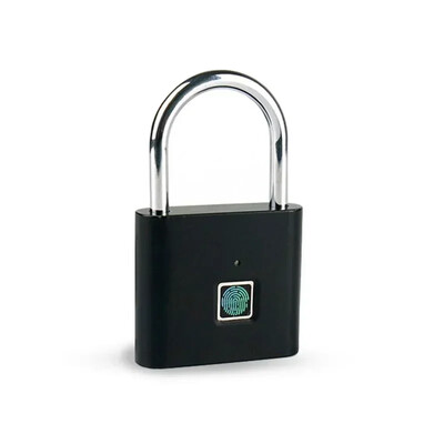 Smart Door Lock pirkstu nospiedumu piekaramā atslēga Ūdensizturīga pirkstu nospiedumu durvju slēdzene Uzlādējama digitālā elektroniskā durvju slēdzene cadenas à kodi