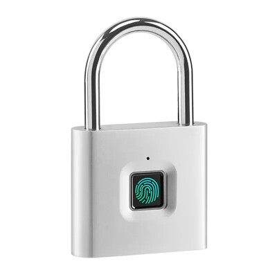 Smart Door Lock pirkstu nospiedumu piekaramā atslēga Ūdensizturīga pirkstu nospiedumu durvju slēdzene Uzlādējama digitālā elektroniskā durvju slēdzene cadenas à kodi