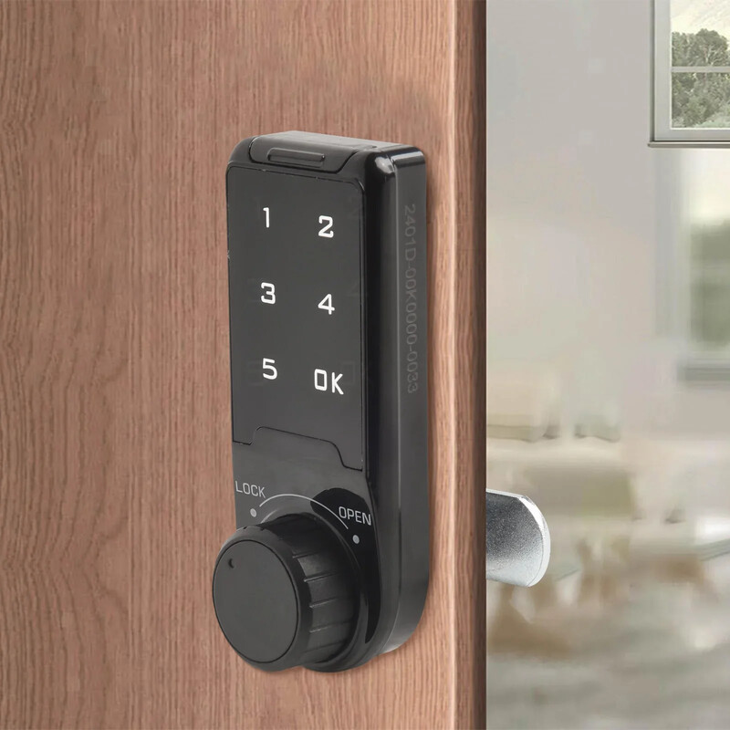 1 gab. Atvilktņu failu skapis Skārienekrāna digitālā elektroniskā paroles durvju slēdzene 20 mm 30 mm dažādām mēbelēm