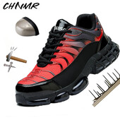 Uus fade Color Meeste terasest ninakork Tööjalatsid Torkekindlad Turvasaapad Katkematud Naiste Tossud Välisriided