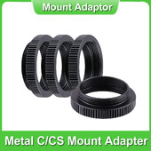 Adaptor pentru obiectiv cu montură C pentru cameră Tub de prelungire C la CS de 5 mm pentru camere de securitate CCTV Adaptor pentru montură C-CS Inel distanțier pentru obiectiv CCTV