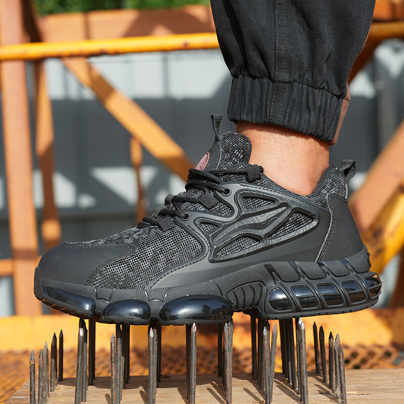 Pantofi de siguranță indestructibili de înaltă calitate, pantofi de muncă pentru bărbați, cizme ușoare de securitate pentru bărbați, cizme de lucru anti-punctură, pantofi cu vârf de oțel