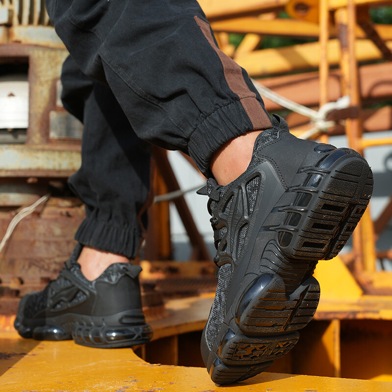 Pantofi de siguranță indestructibili de înaltă calitate, pantofi de muncă pentru bărbați, cizme ușoare de securitate pentru bărbați, cizme de lucru anti-punctură, pantofi cu vârf de oțel
