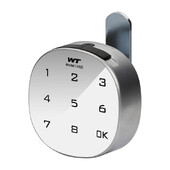 Viedā baltā elektroniskā 6/8 ciparu paroles mēles slēdzene, dzelzs kombinētā skapja slēdzene